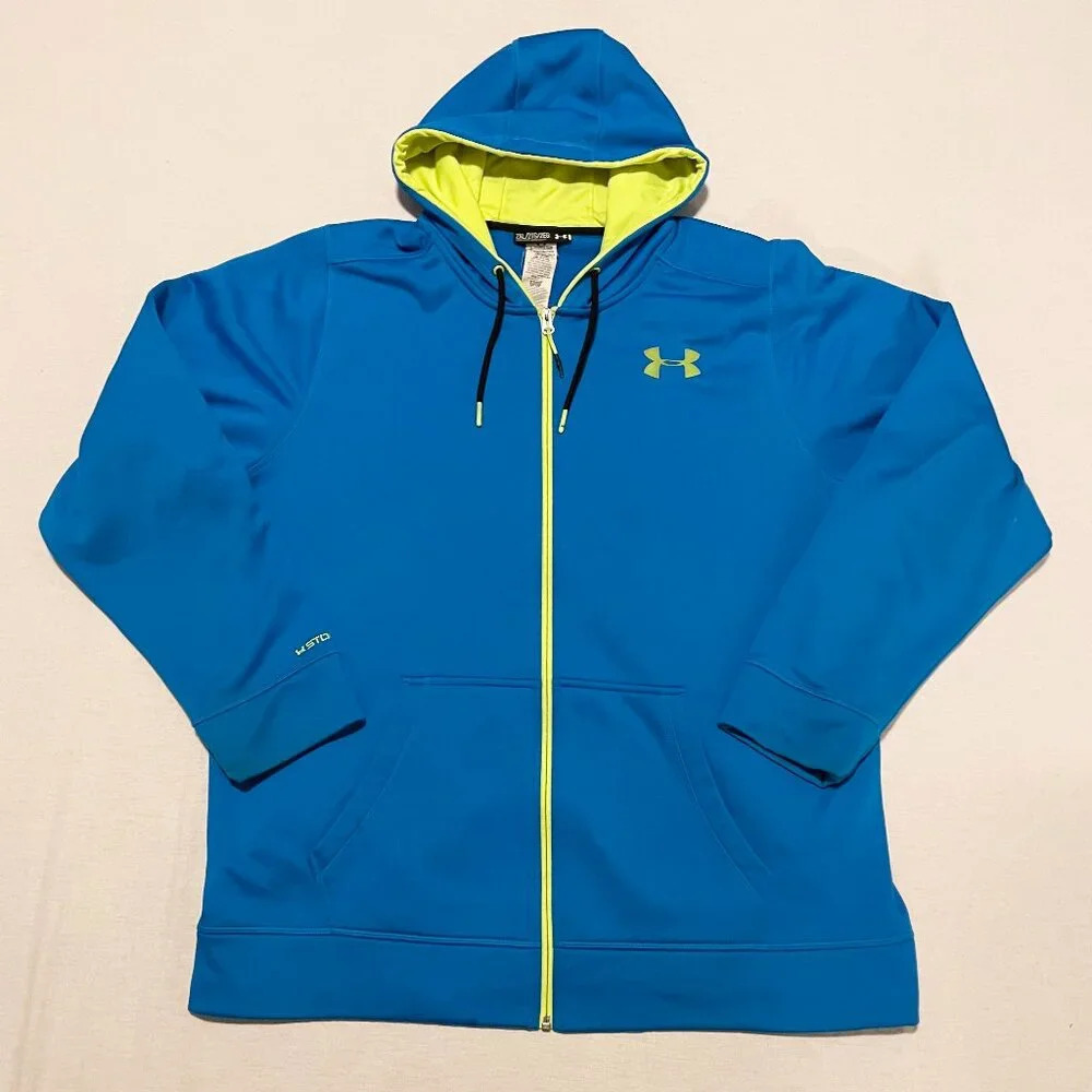 Under Armour Mens Zip Hoodie Sweater Size 2XL